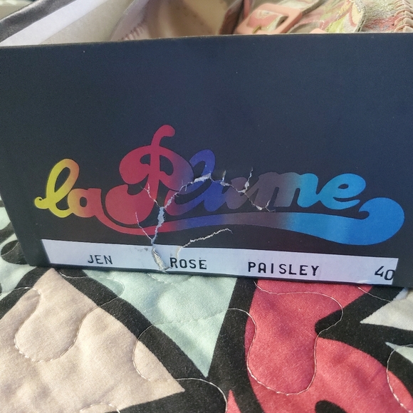 la Plume Women's Italian Size 40/8.5 PAISLEY Sandals ~ NEW WITH BOX - Picture 9 of 9